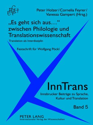 cover image of «Es geht sich aus...» zwischen Philologie und Translationswissenschaft